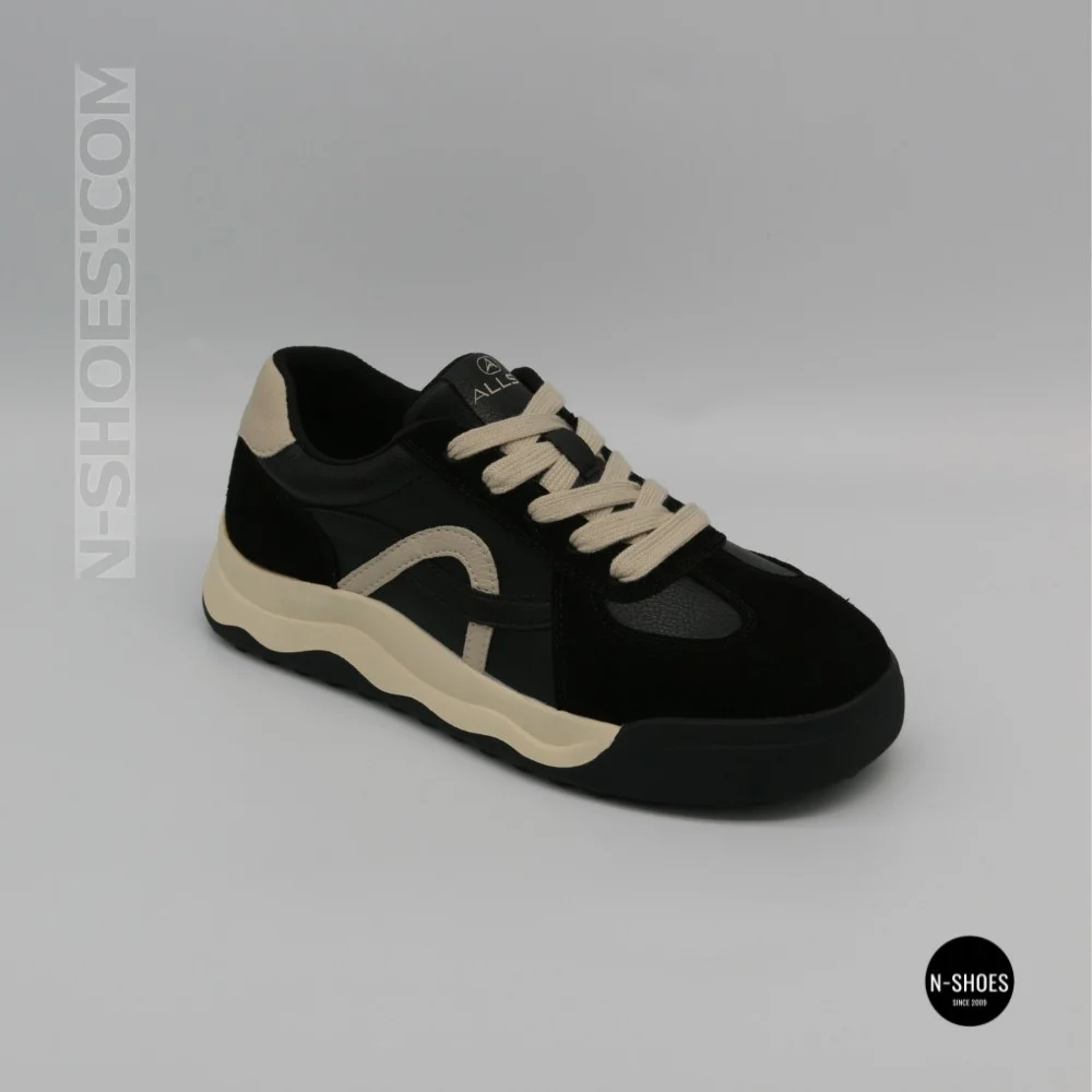Кросівки Allsy 214794 8878-7 6300 Beige-Black - стиль на кожен день