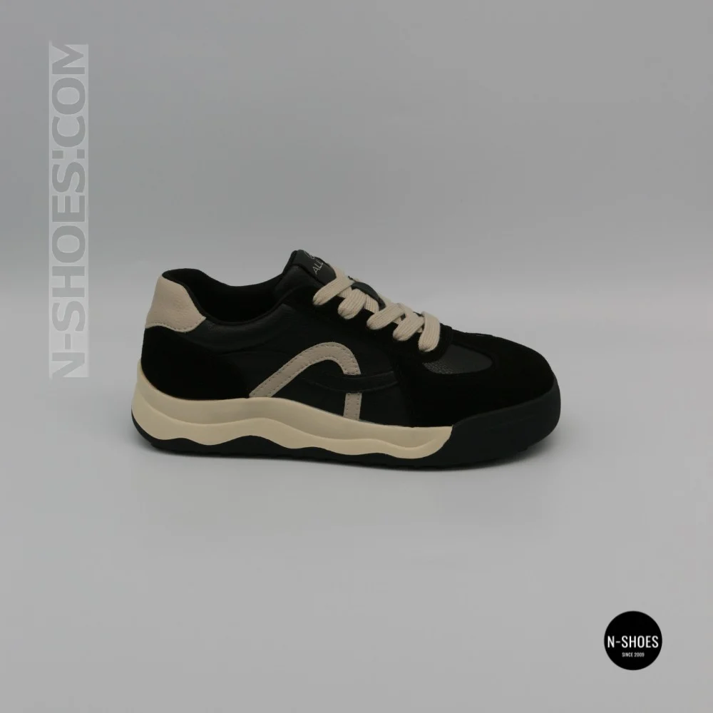 Кросівки Allsy 214794 8878-7 6300 Beige-Black - стиль на кожен день
