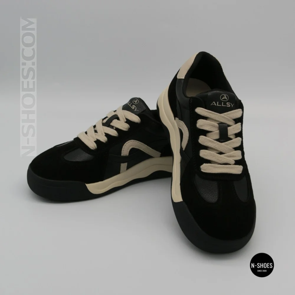 Кросівки Allsy 214794 8878-7 6300 Beige-Black - стиль на кожен день