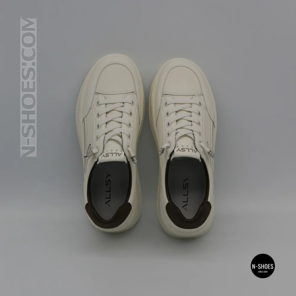 Кросівки Allsy 218829 6301 65319-1 218828 White-Brown: комфорт із натуральної шкіри