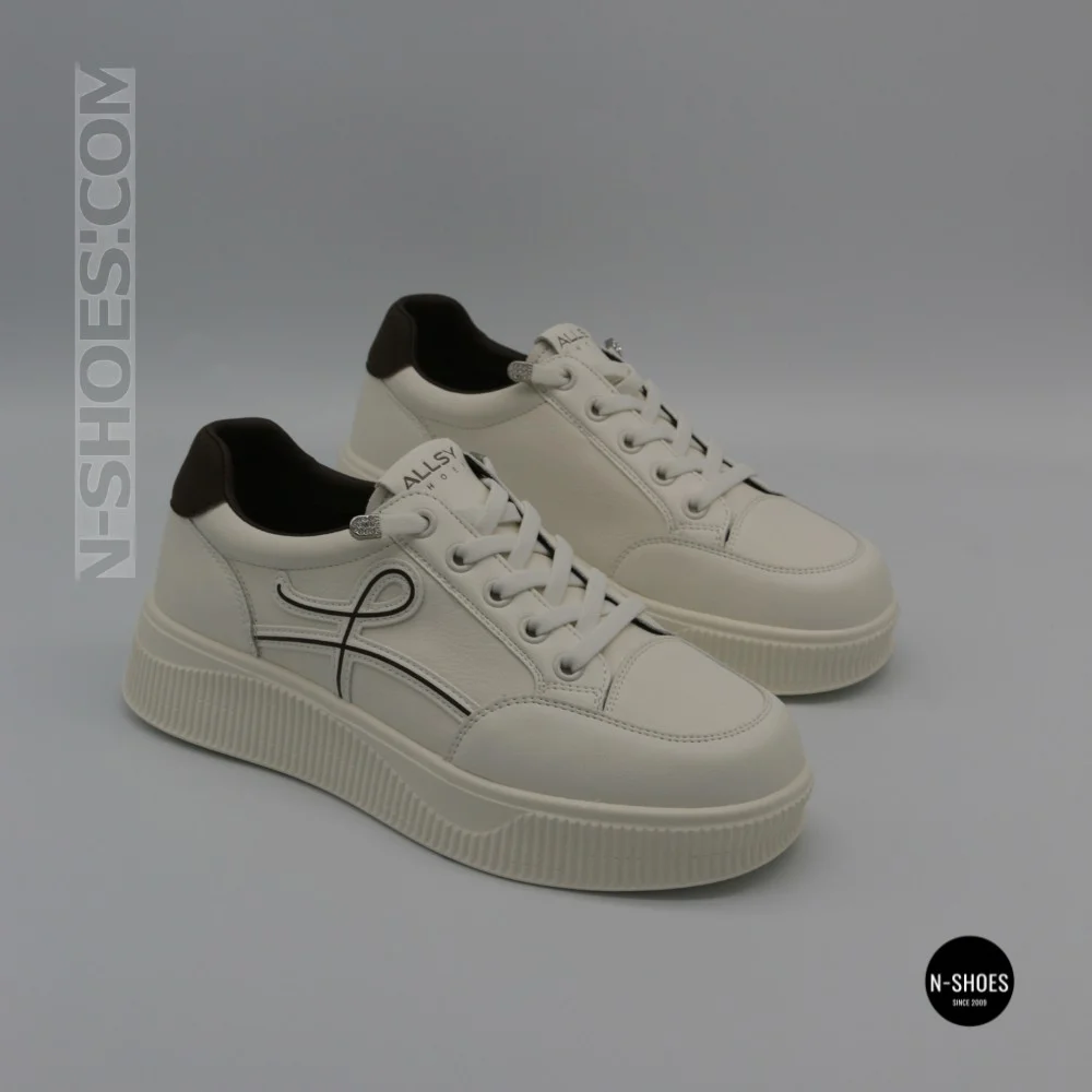 Кросівки Allsy 218829 6301 65319-1 218828 White-Brown: комфорт із натуральної шкіри