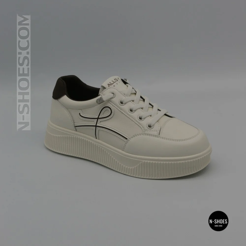 Кросівки Allsy 218829 6301 65319-1 218828 White-Brown: комфорт із натуральної шкіри