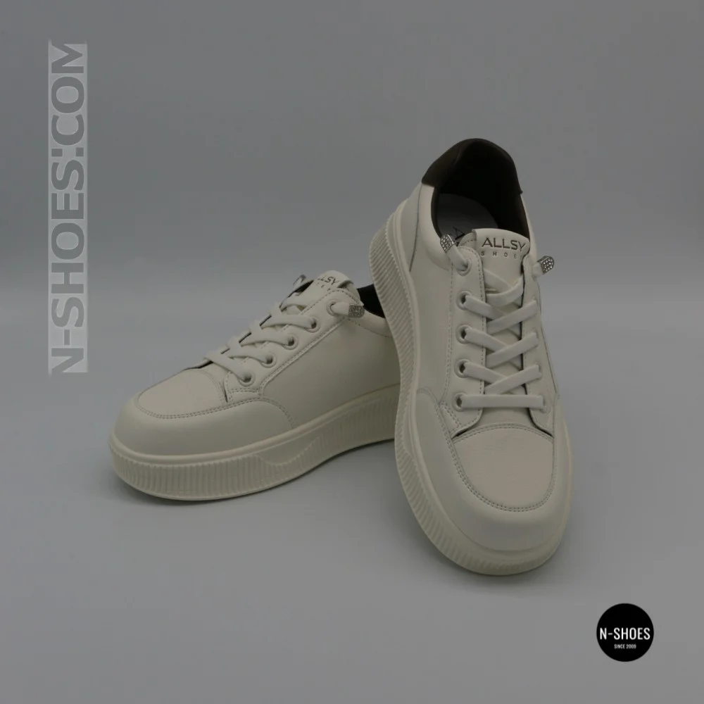 Кросівки Allsy 218829 6301 65319-1 218828 White-Brown: комфорт із натуральної шкіри