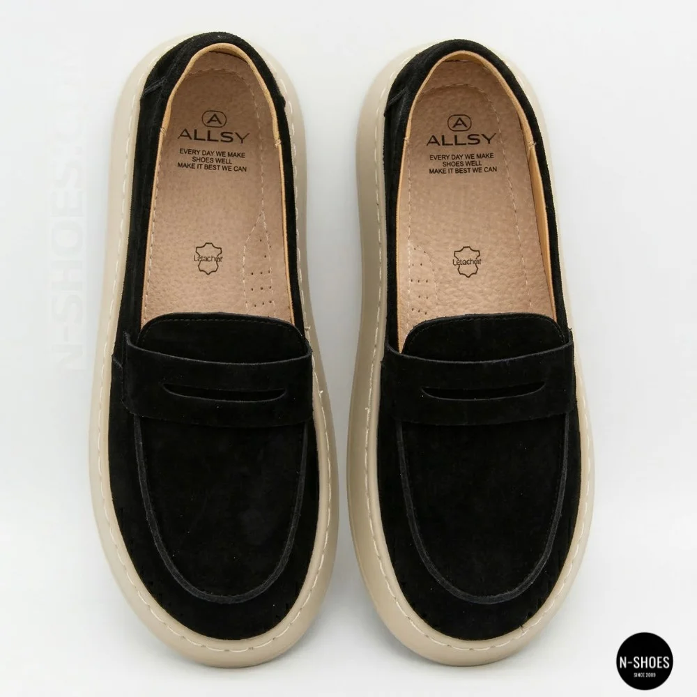 Лофери Allsy 211729 E12-L2603 6304 BLACK - комфорт щодня