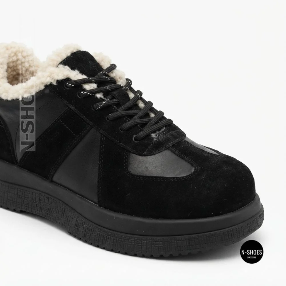 Зимові черевикиAllsy 216228 TS715 Lonza 205165 6311 BLACK: тепло справжньої овчини