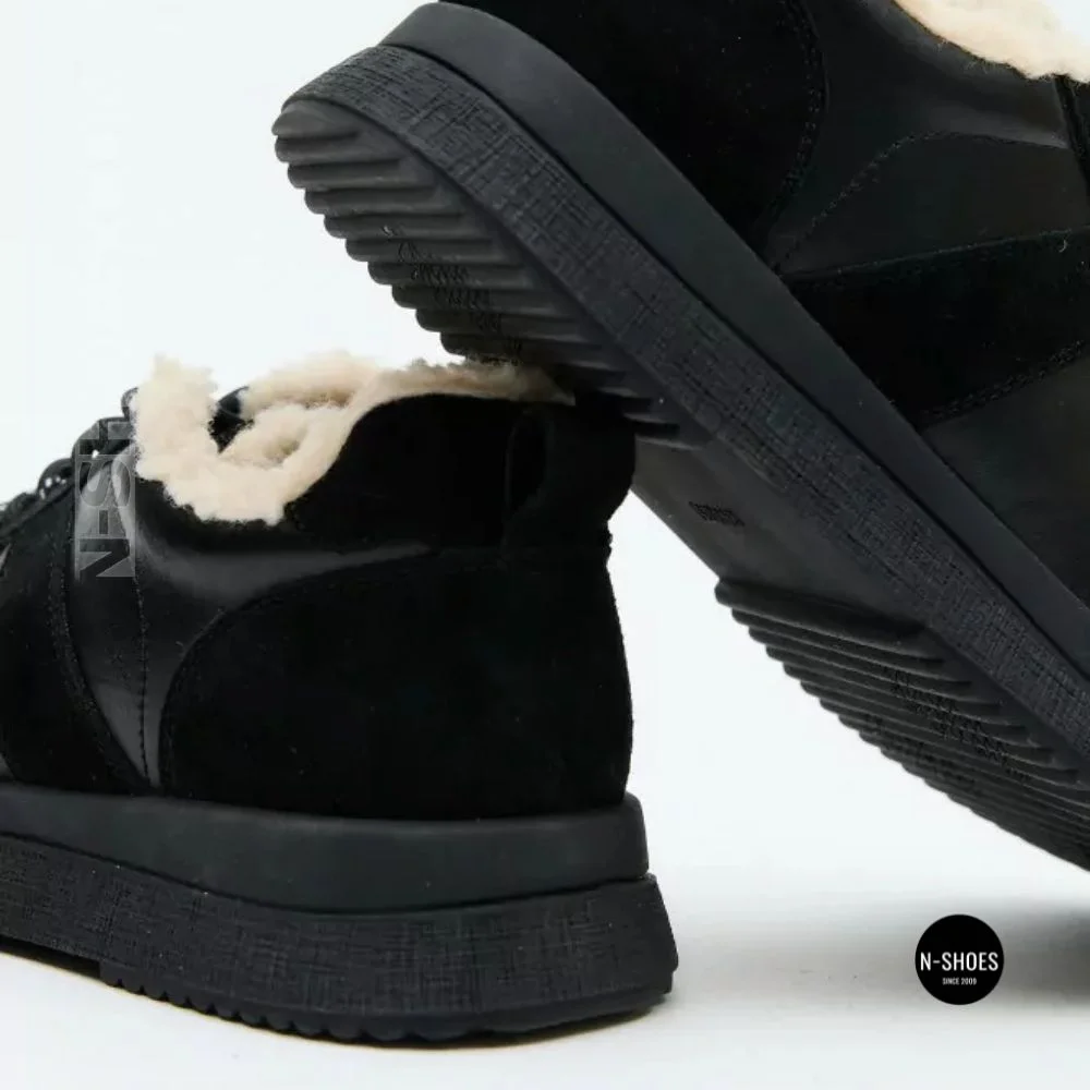 Зимові черевикиAllsy 216228 TS715 Lonza 205165 6311 BLACK: тепло справжньої овчини
