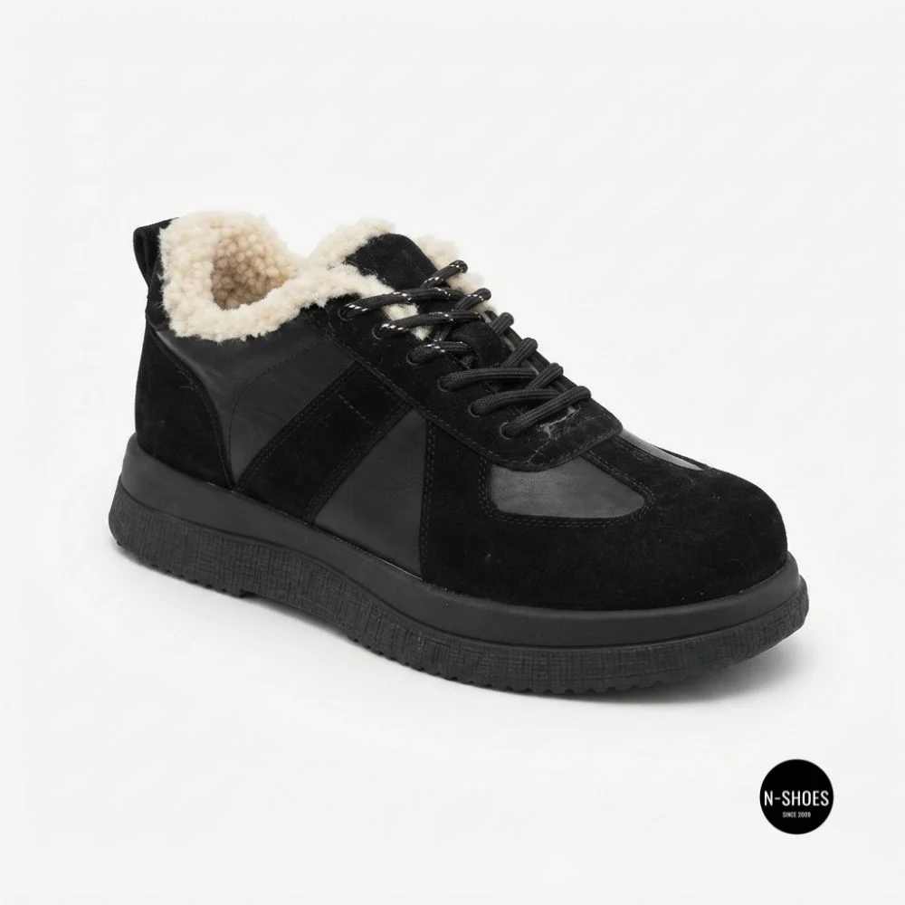 Зимові черевикиAllsy 216228 TS715 Lonza 205165 6311 BLACK: тепло справжньої овчини