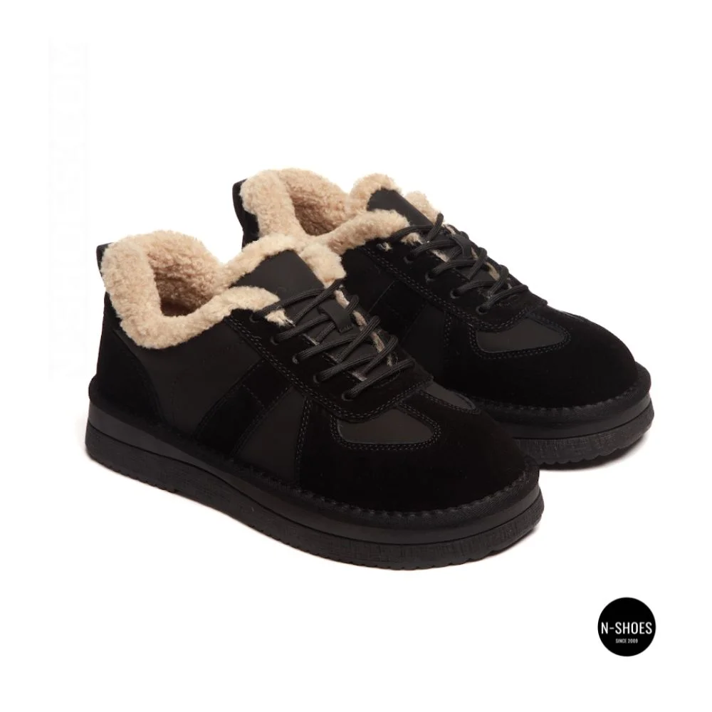 Зимові черевикиAllsy 216228 TS715 Lonza 205165 6311 BLACK: тепло справжньої овчини