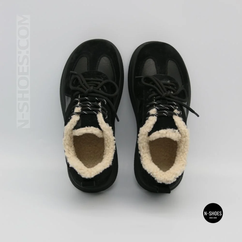 Зимові черевикиAllsy 216228 TS715 Lonza 205165 6311 BLACK: тепло справжньої овчини