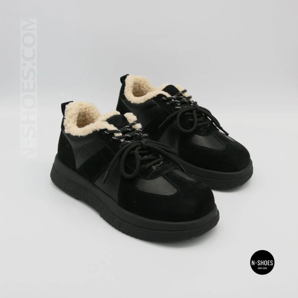 Зимові черевикиAllsy 216228 TS715 Lonza 205165 6311 BLACK: тепло справжньої овчини