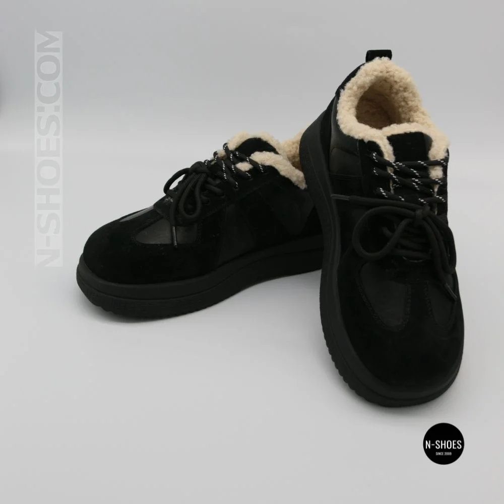 Зимові черевикиAllsy 216228 TS715 Lonza 205165 6311 BLACK: тепло справжньої овчини