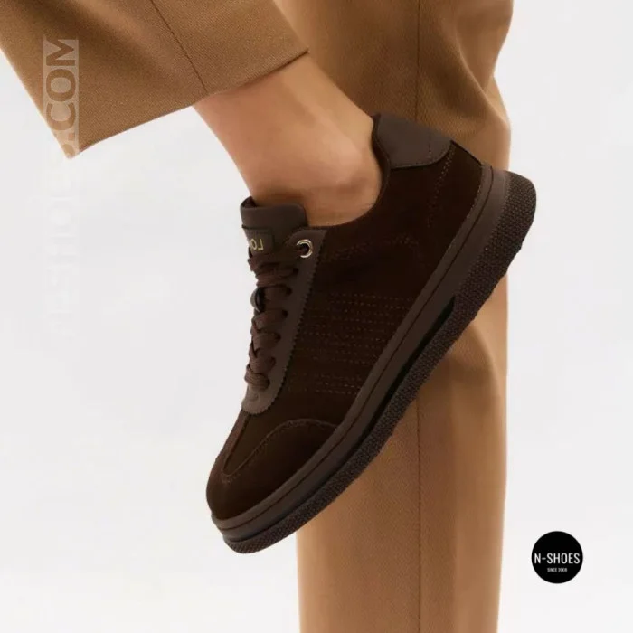Allsy 6312 BROWN SUEDE Sneakers - Cocoa Suede Done Right