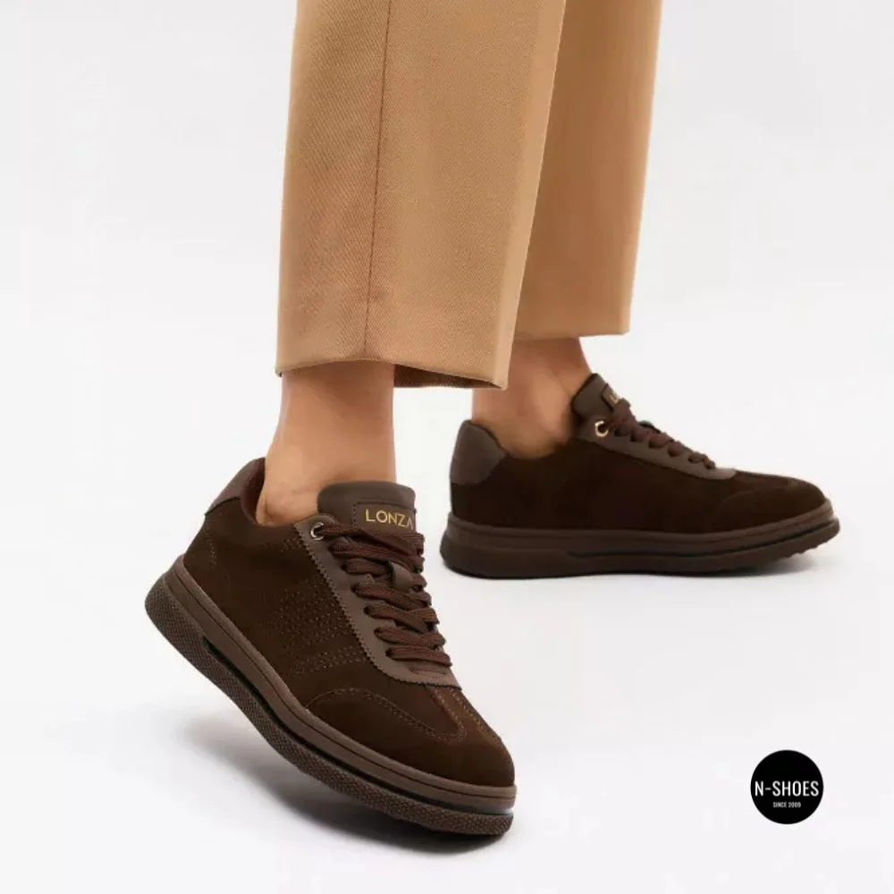 Замшеві кросівки Allsy 217318 369-3001-18 6312 BROWN SUEDE - тепло і стиль