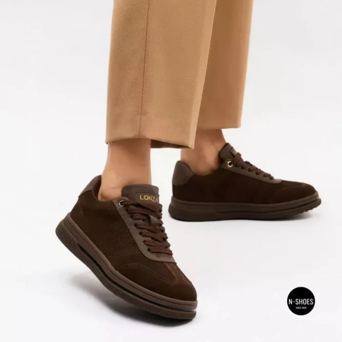 Allsy 6312 BROWN SUEDE Sneakers - Cocoa Suede Done Right
