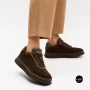 Замшеві кросівки Allsy 217318 369-3001-18 6312 BROWN SUEDE - тепло і стиль