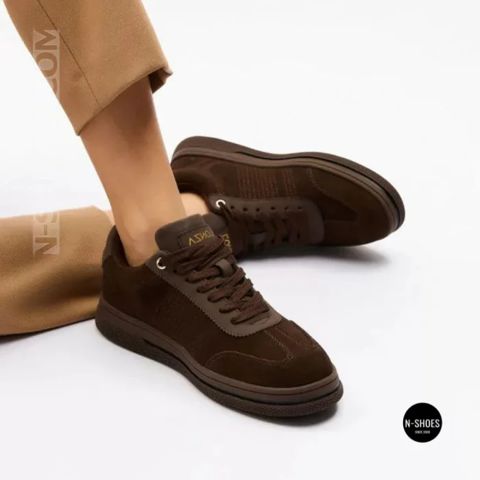 Allsy 6312 BROWN SUEDE Sneakers - Cocoa Suede Done Right