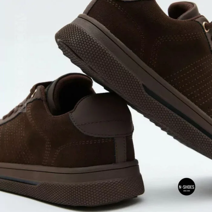 Allsy 6312 BROWN SUEDE Sneakers - Cocoa Suede Done Right