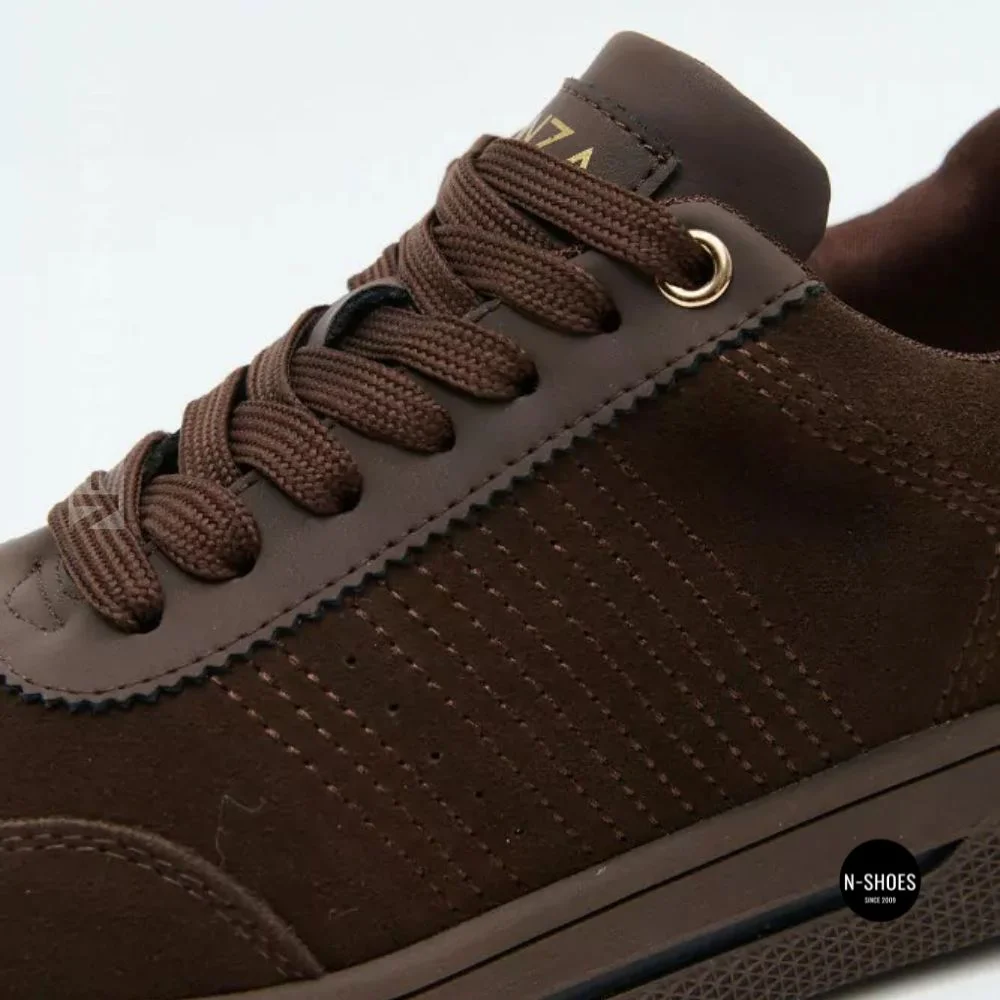 Замшеві кросівки Allsy 217318 369-3001-18 6312 BROWN SUEDE - тепло і стиль