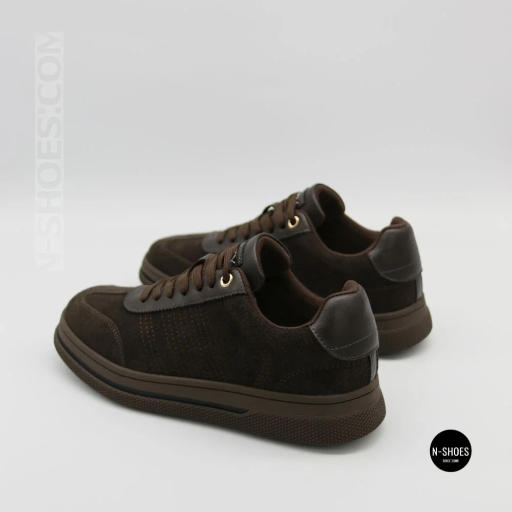 Замшеві кросівки Allsy 217318 369-3001-18 6312 BROWN SUEDE - тепло і стиль