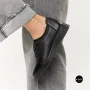 Жіночі туфлі кросівки Allsy 216242 6313 BLACK: шкіра та комфорт