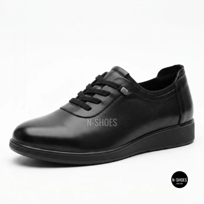 Женские туфли Allsy 216242 6313 BLACK: кожа и комфорт