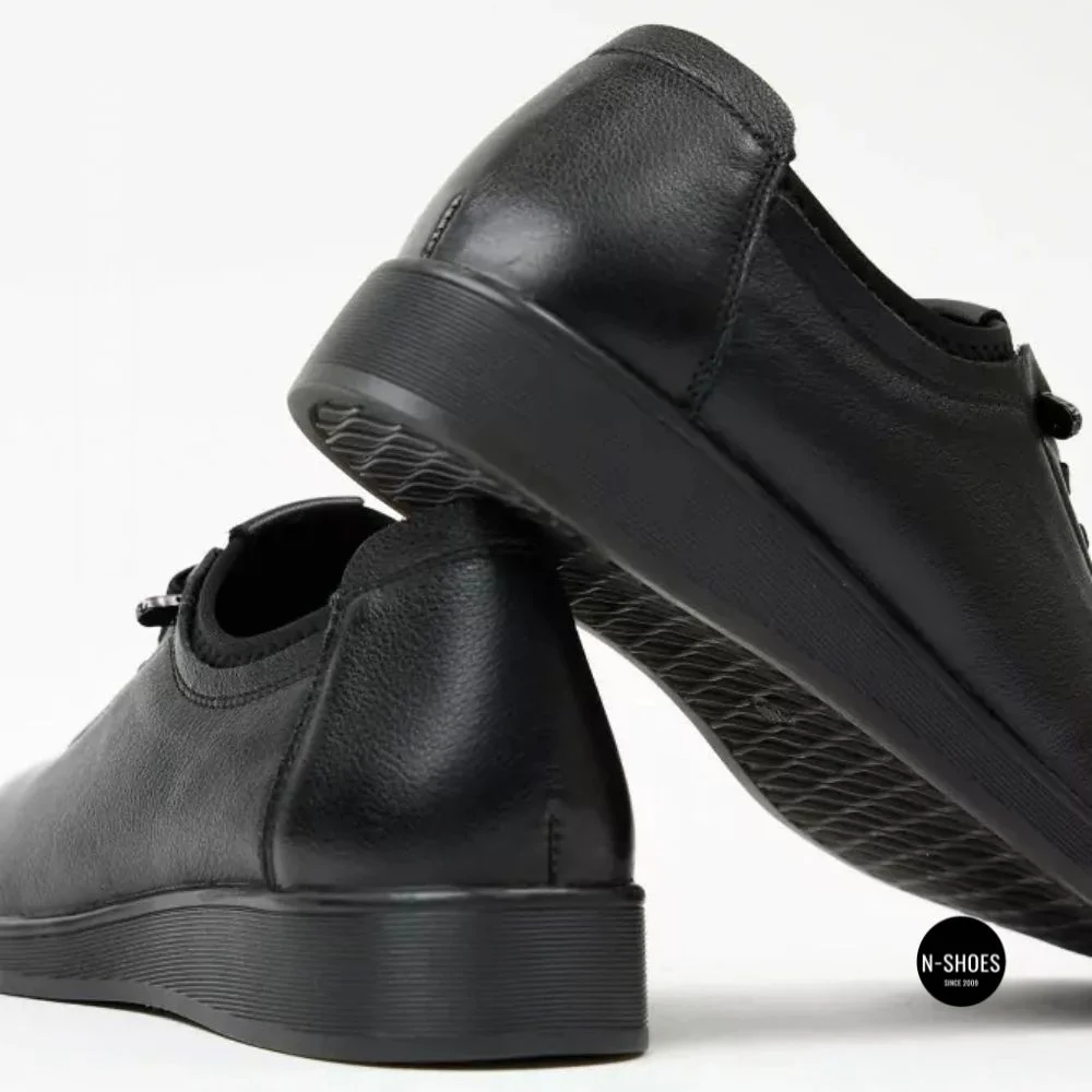 Жіночі туфлі кросівки Allsy 216242 6313 BLACK: шкіра та комфорт