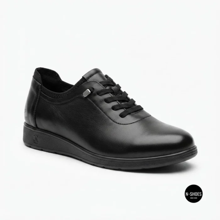 Женские туфли Allsy 216242 6313 BLACK: кожа и комфорт
