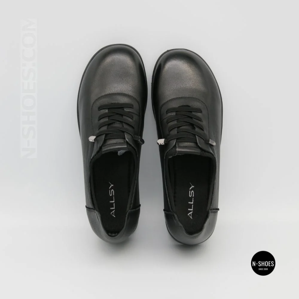 Жіночі туфлі кросівки Allsy 216242 6313 BLACK: шкіра та комфорт