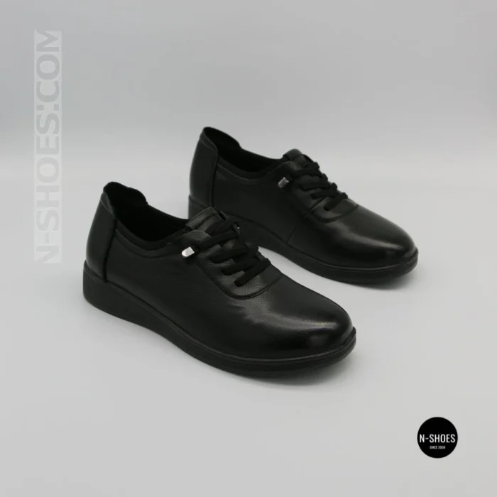 Женские туфли Allsy 216242 6313 BLACK: кожа и комфорт