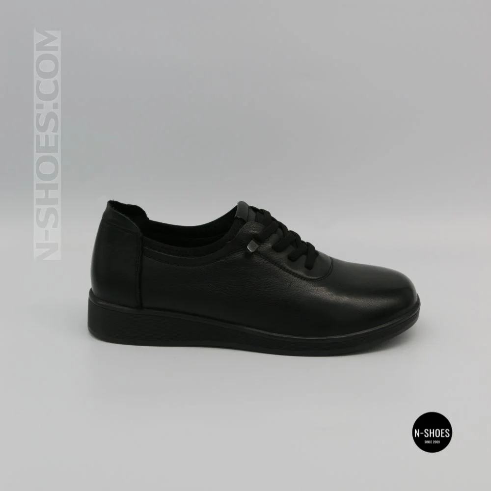 Жіночі туфлі кросівки Allsy 216242 6313 BLACK: шкіра та комфорт
