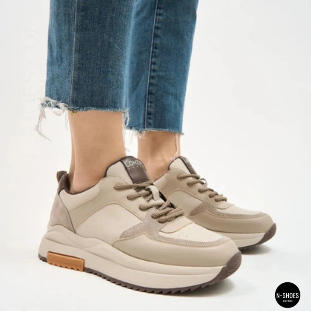 Beige Allsy 215984 512-662977-3 6315 Platform Sneakers