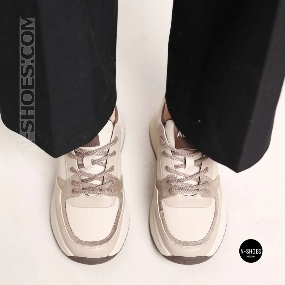 Beige Allsy 215984 512-662977-3 6315 Platform Sneakers