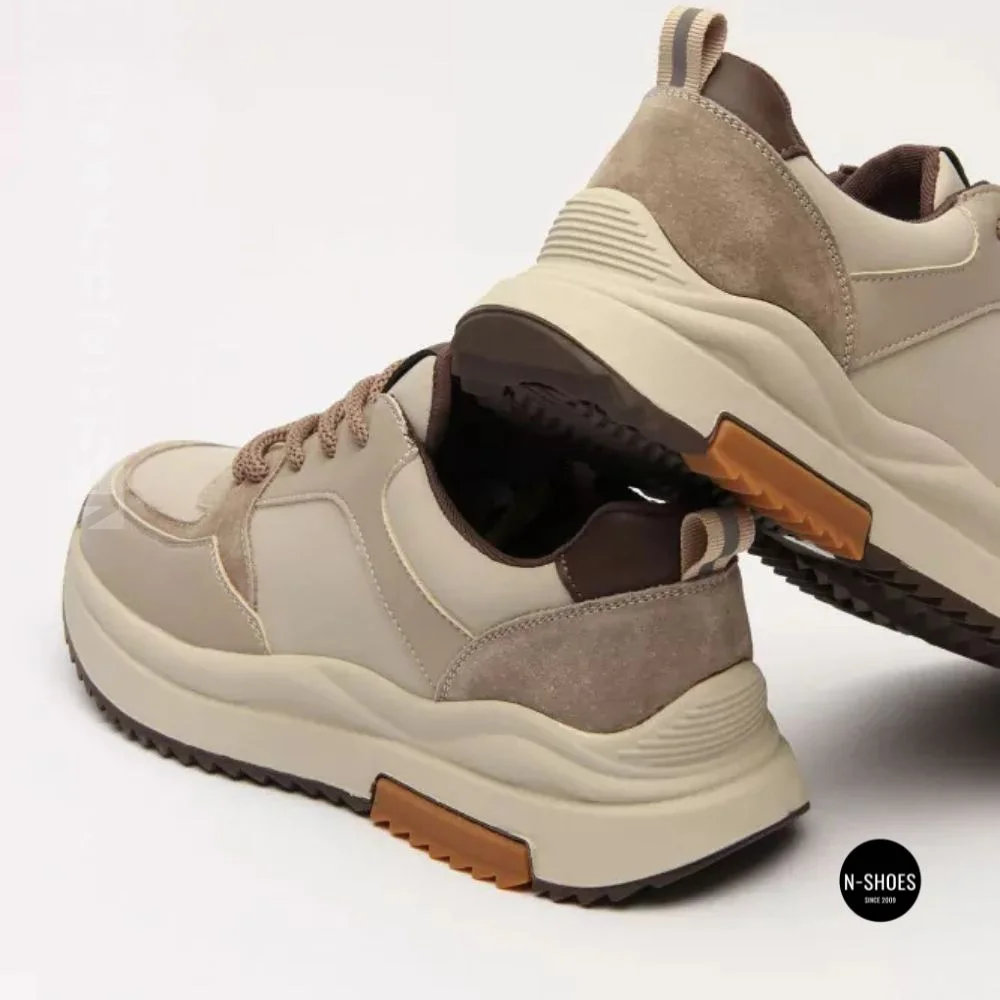 Beige Allsy 215984 512-662977-3 6315 Platform Sneakers