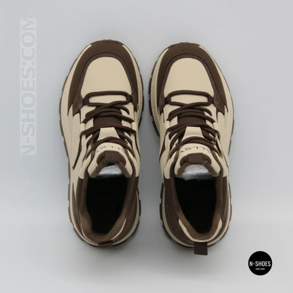 Кросівки Allsy 215994 220225 527-A822-1-5RDM 6317 BIG BROWN тепло і стиль з натуральної шкіри