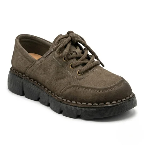 Women's demi-season sneakers Allsy 220446 86777-4 Khaki Lonza 220133 6327 comfortable shoes made of natural nubuck