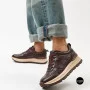 Стильні коричневі кросівки Allsy 214857 26Z65D351 9-2 BROWN Lonza 219969 6329  з натуральної шкіри