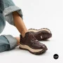 Стильні коричневі кросівки Allsy 214857 26Z65D351 9-2 BROWN Lonza 219969 6329  з натуральної шкіри