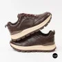 Стильні коричневі кросівки Allsy 214857 26Z65D351 9-2 BROWN Lonza 219969 6329  з натуральної шкіри