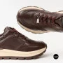 Стильні коричневі кросівки Allsy 214857 26Z65D351 9-2 BROWN Lonza 219969 6329  з натуральної шкіри