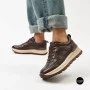 Стильні коричневі кросівки Allsy 214857 26Z65D351 9-2 BROWN Lonza 219969 6329  з натуральної шкіри