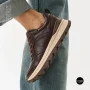 Стильні коричневі кросівки Allsy 214857 26Z65D351 9-2 BROWN Lonza 219969 6329  з натуральної шкіри
