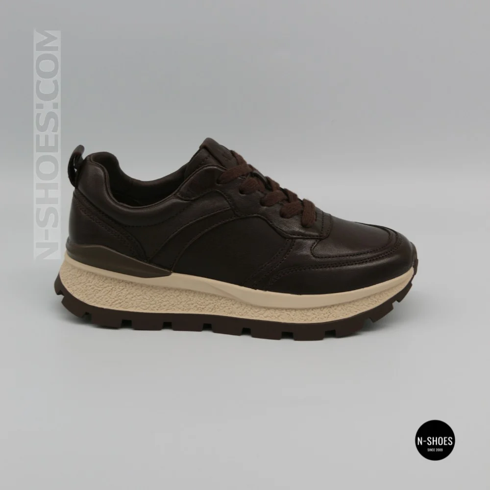 Стильні коричневі кросівки Allsy 214857 26Z65D351 9-2 BROWN Lonza 219969 6329  з натуральної шкіри