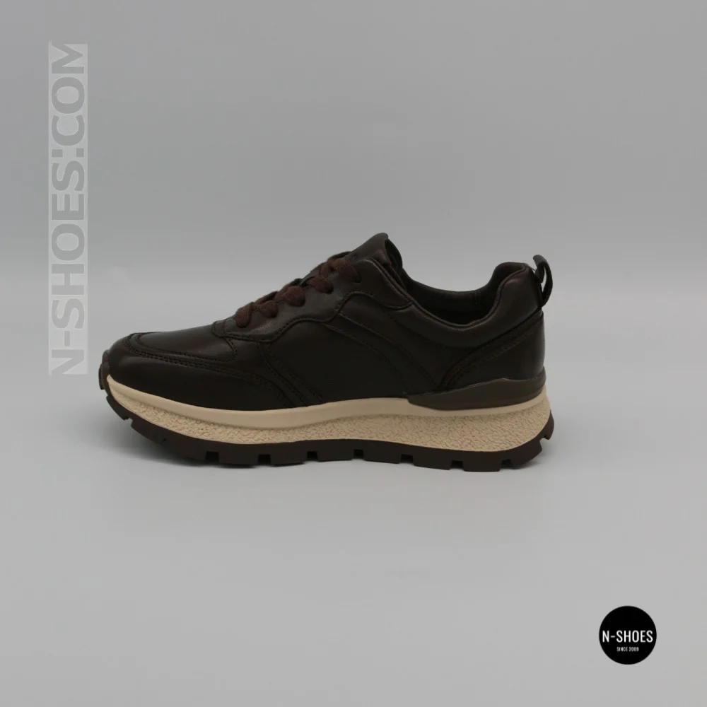 Стильні коричневі кросівки Allsy 214857 26Z65D351 9-2 BROWN Lonza 219969 6329  з натуральної шкіри