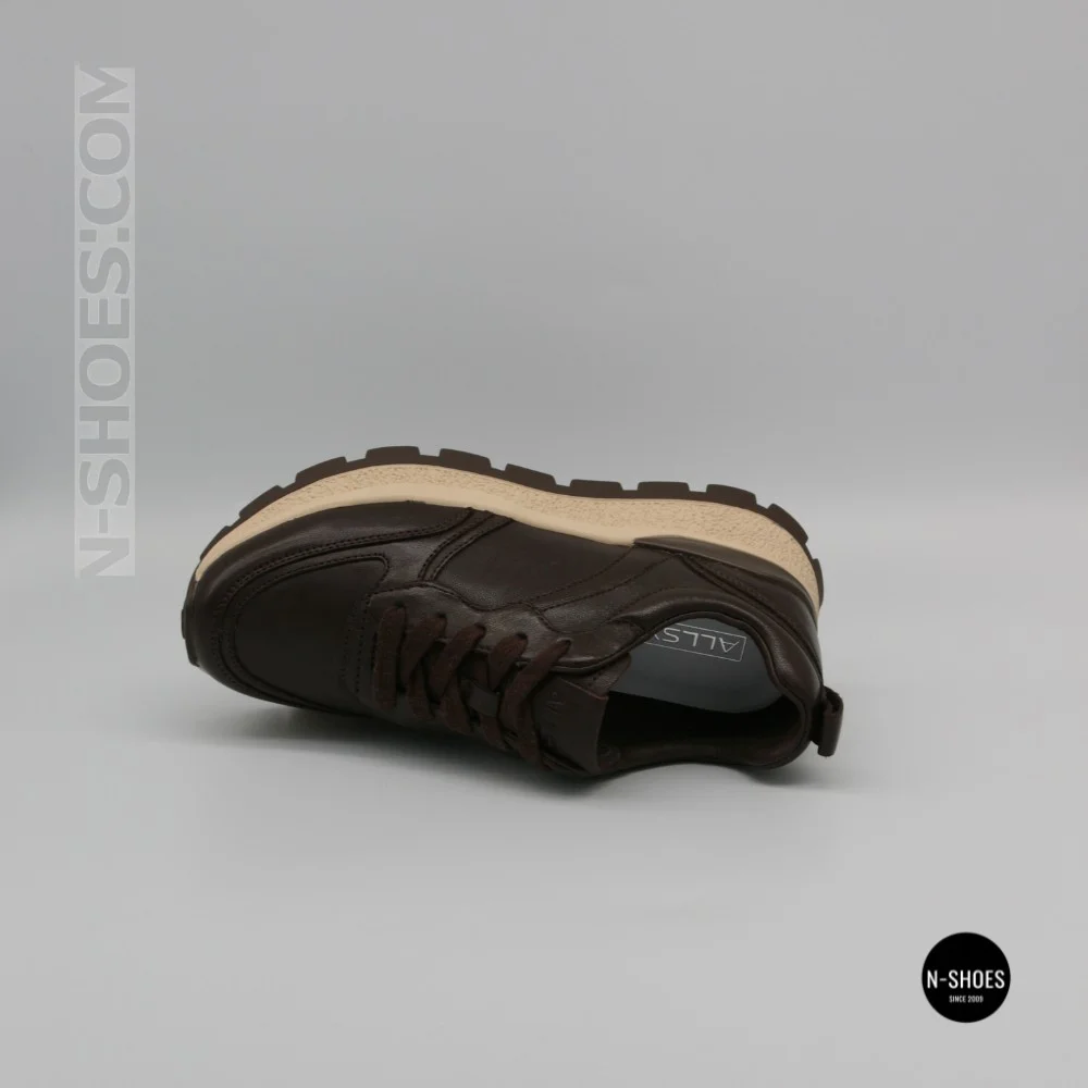 Стильні коричневі кросівки Allsy 214857 26Z65D351 9-2 BROWN Lonza 219969 6329  з натуральної шкіри