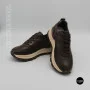 Стильні коричневі кросівки Allsy 214857 26Z65D351 9-2 BROWN Lonza 219969 6329  з натуральної шкіри