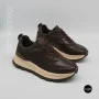 Стильні коричневі кросівки Allsy 214857 26Z65D351 9-2 BROWN Lonza 219969 6329  з натуральної шкіри