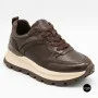 Стильні коричневі кросівки Allsy 214857 26Z65D351 9-2 BROWN Lonza 219969 6329  з натуральної шкіри