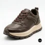 Стильні коричневі кросівки Allsy 214857 26Z65D351 9-2 BROWN Lonza 219969 6329  з натуральної шкіри