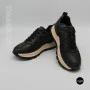 Демі кросівкиAllsy 214856 26Z65D351 9-1 BLACK Lonza 220011 6330 - чорна натуральна шкіра