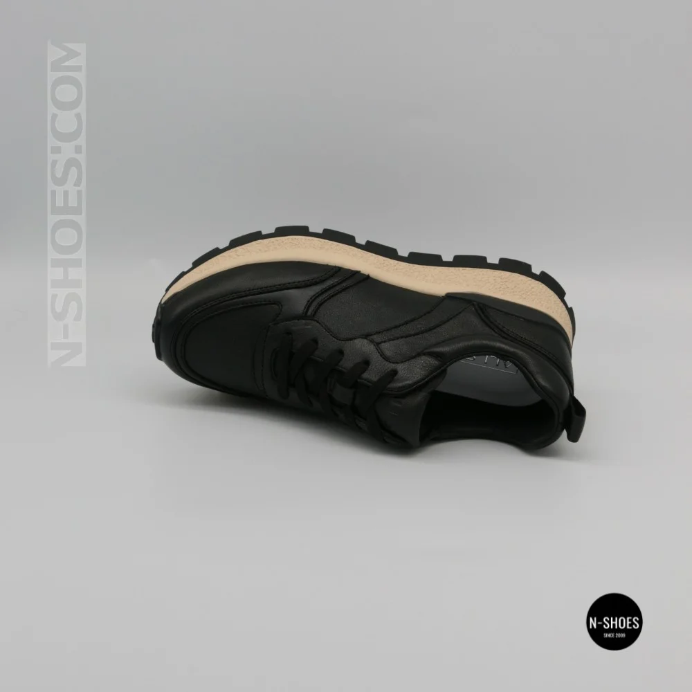 Демі кросівкиAllsy 214856 26Z65D351 9-1 BLACK Lonza 220011 6330 - чорна натуральна шкіра